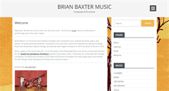 Desktop Screenshot of brianbaxtermusic.com