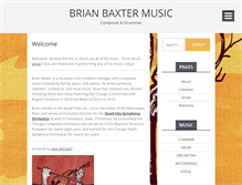 Tablet Screenshot of brianbaxtermusic.com